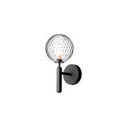Lampe murale Miira - Rock grey / optic clear