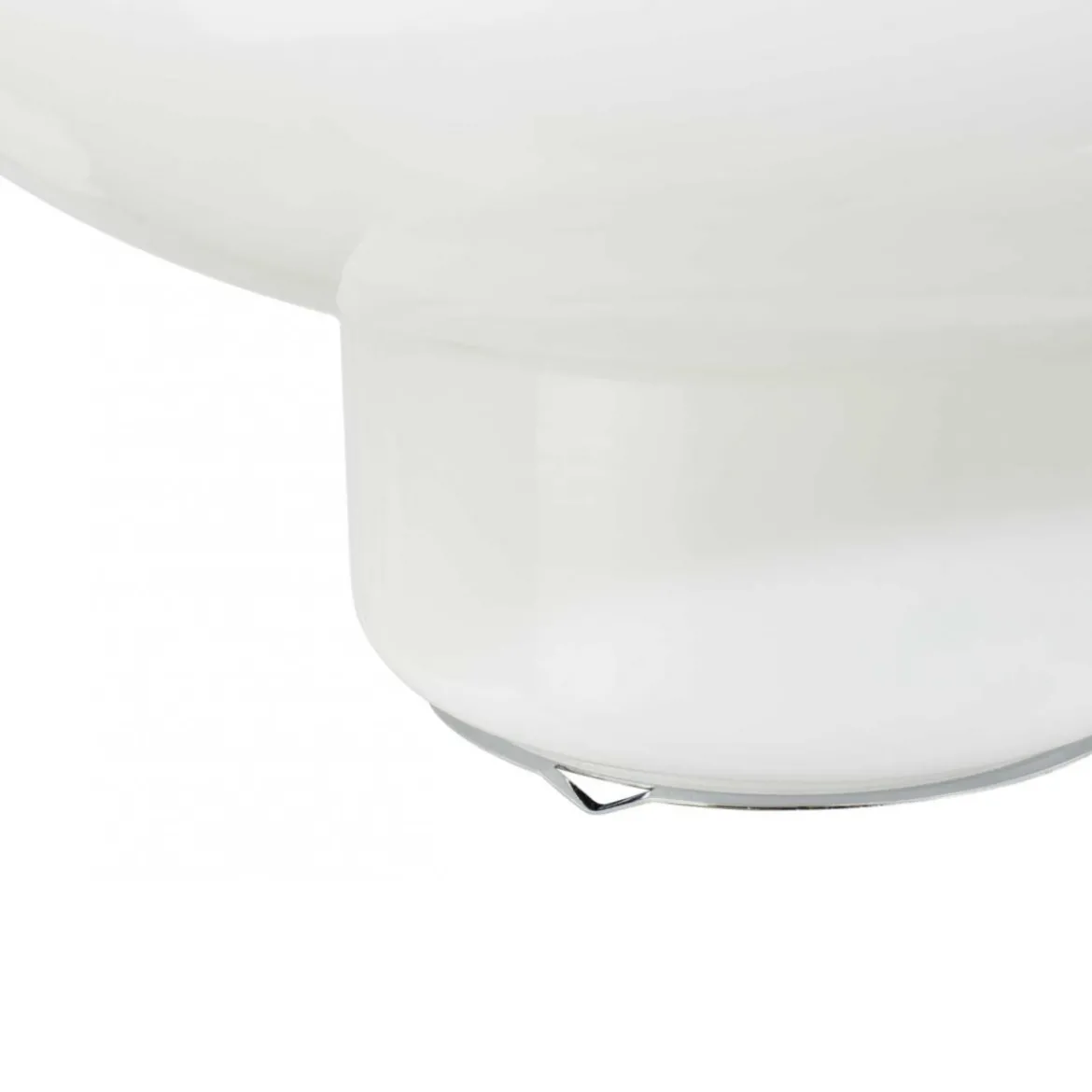 Lampe Ovalie - Verre Blanc