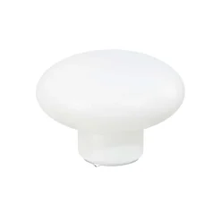 Lampe Ovalie - Verre Blanc