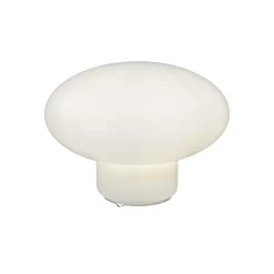 Lampe Ovalie - Verre Blanc