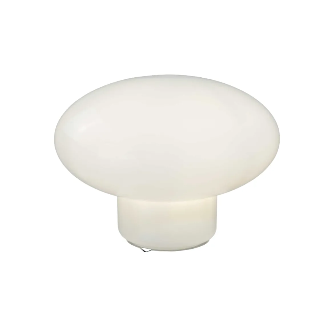 Lampe Ovalie - Verre Blanc