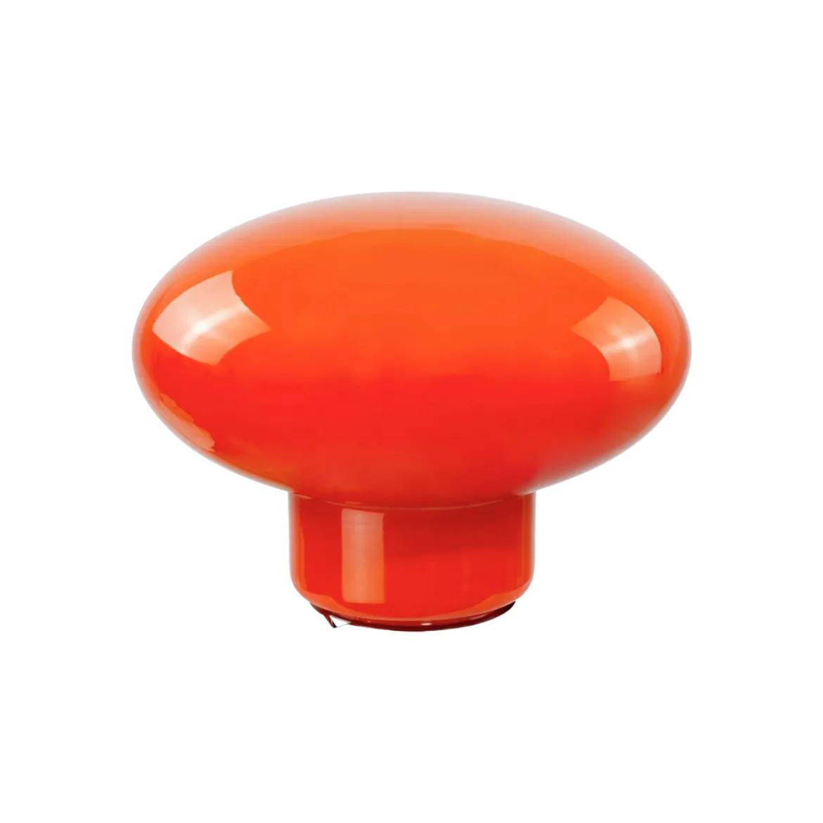 Lampe Ovalie - Verre Orange