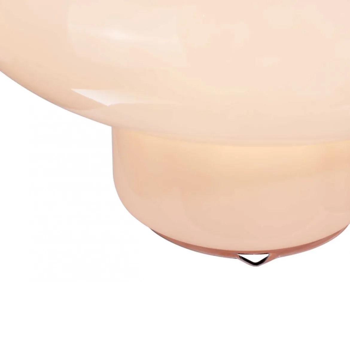 Lampe Ovalie - Verre Rose