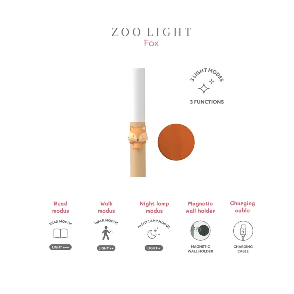 Lampe Portable - Zoo Fox