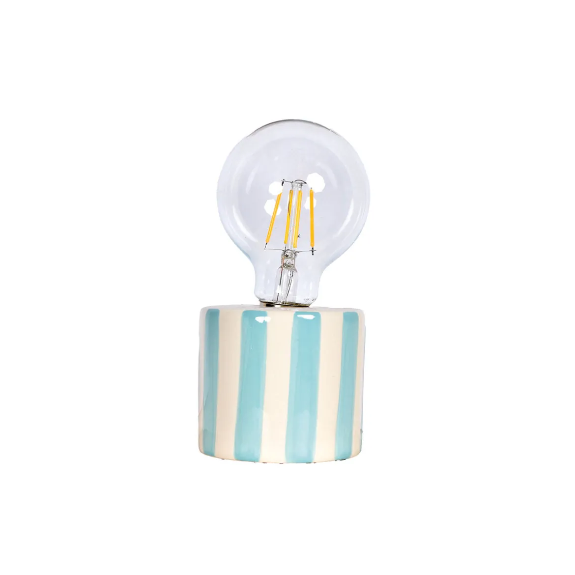 Lampe à poser à rayures
