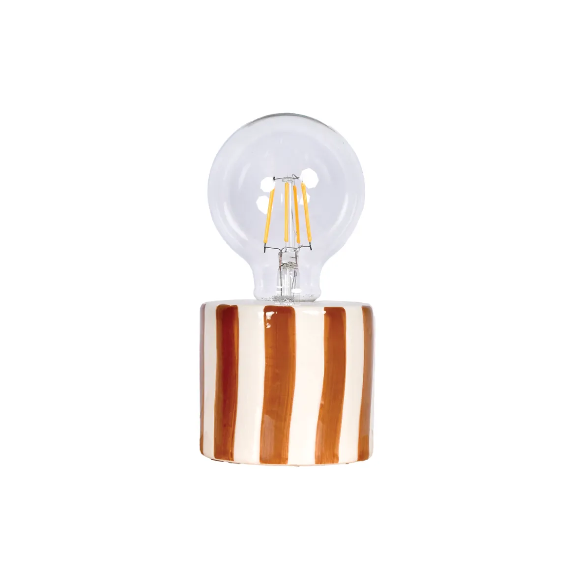 Lampe à poser à rayures