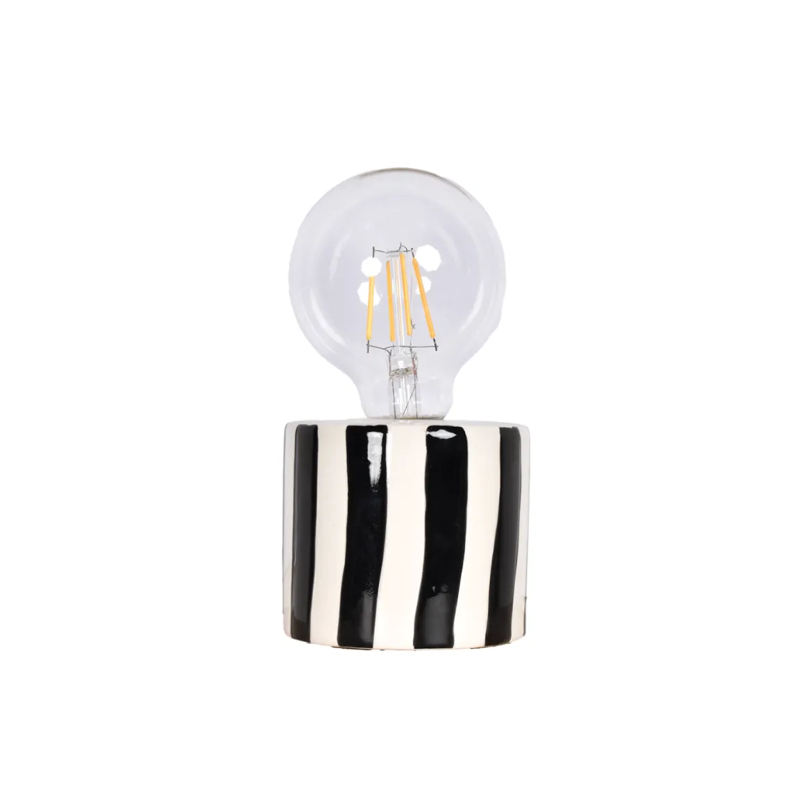 Lampe à poser à rayures