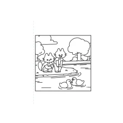 Livre de coloriage - Jardin mignon