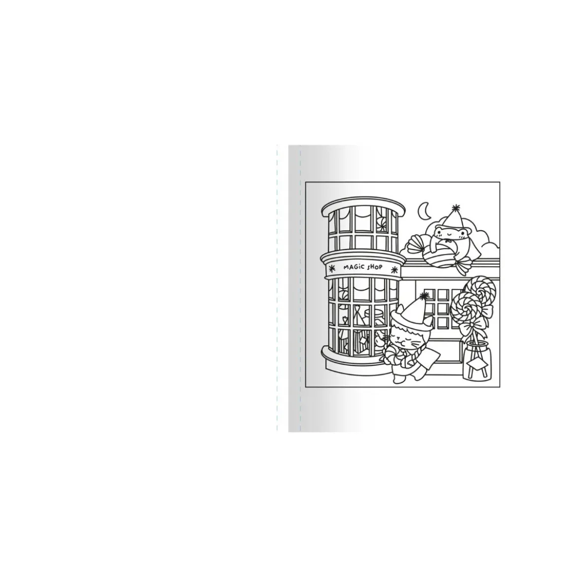 Livre de coloriage - Jolies boutiques