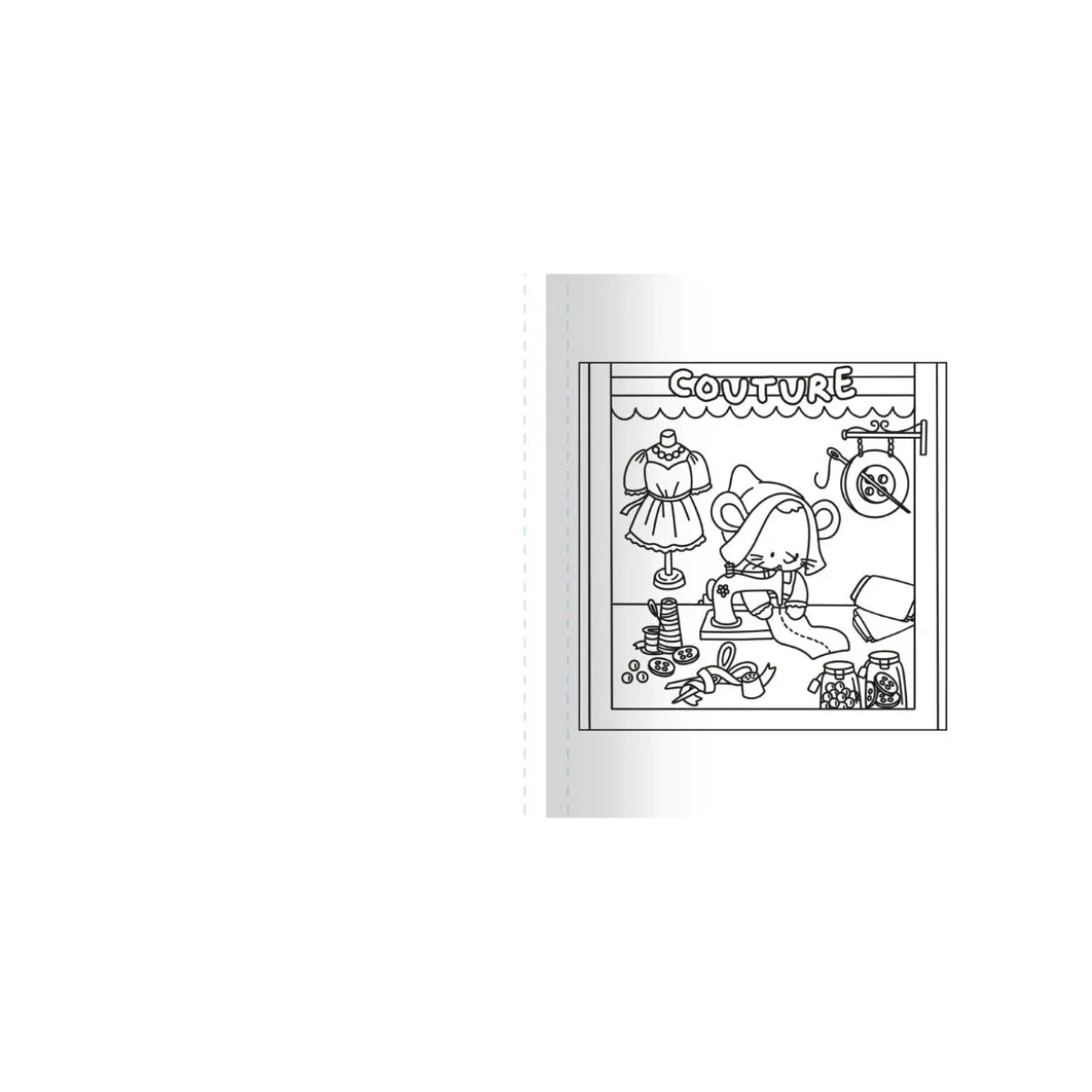 Livre de coloriage - Jolies boutiques