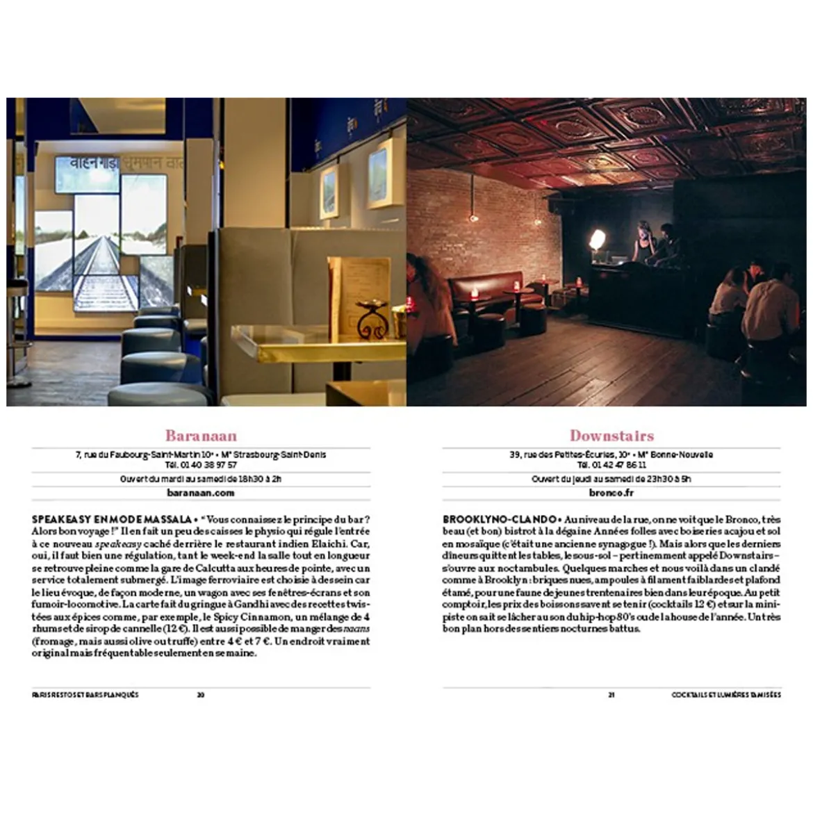 Livre Paris Bars & Restos Planques 2022