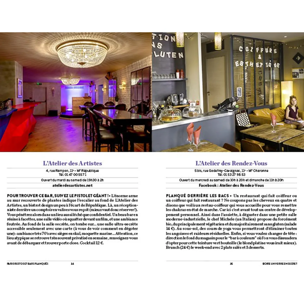 Livre Paris Bars & Restos Planques 2022