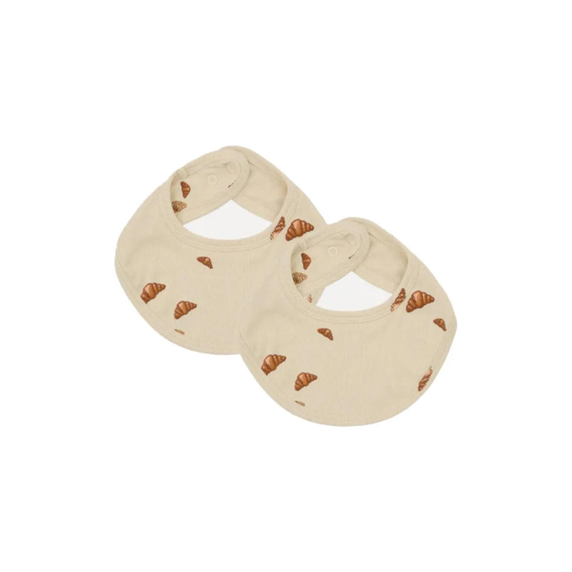 Lot de 2 Bavoirs Croissants