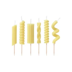 Lot de 6 bougies - Nouilles Pasta Party