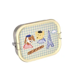 Lunchbox Acier Inox Paris Bleu - 1400 ml