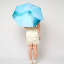 Mini Parapluie Ombrelle Anti-UV - Qasadar Tie & Dye Bleu