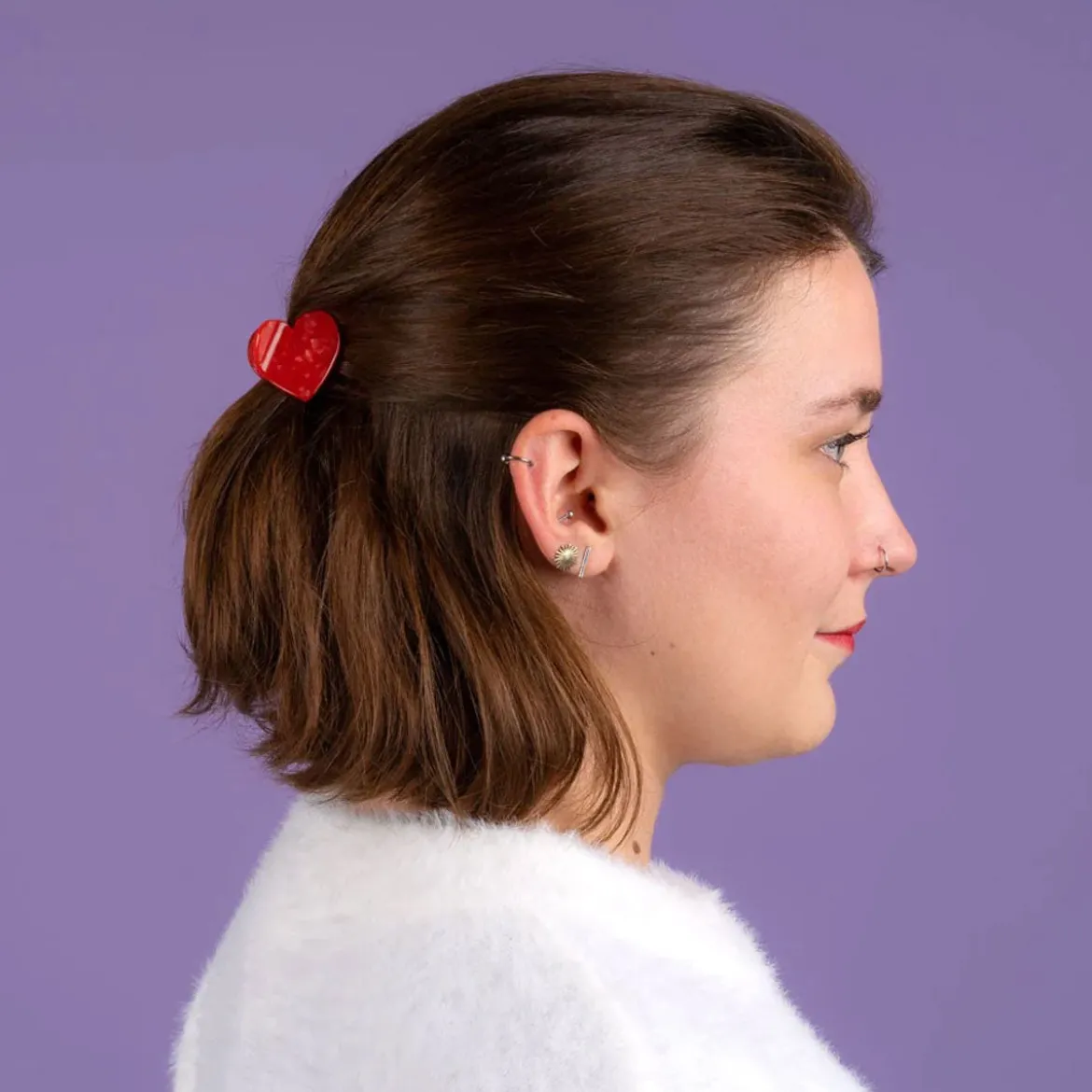 Mini Pince à Cheveux Coeur