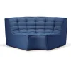 Module d'angle arrondi canapé N701 - Bleu