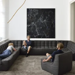 Module d'angle canapé N701 - Gris foncé
