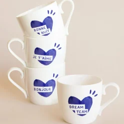 Mug Coeur Dream team - Bleu