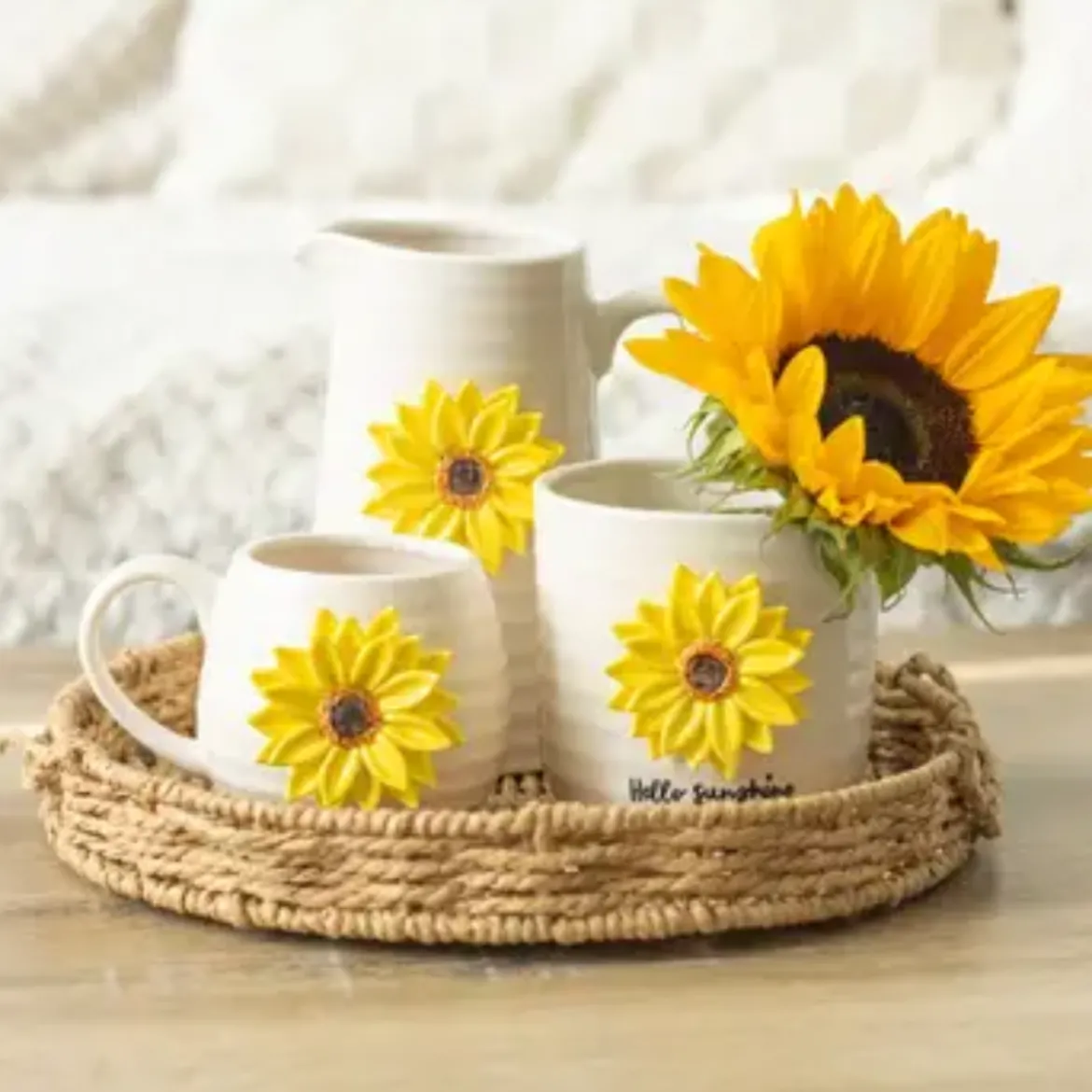 Mug Rond Tournesol 3D - Hello Sunshine