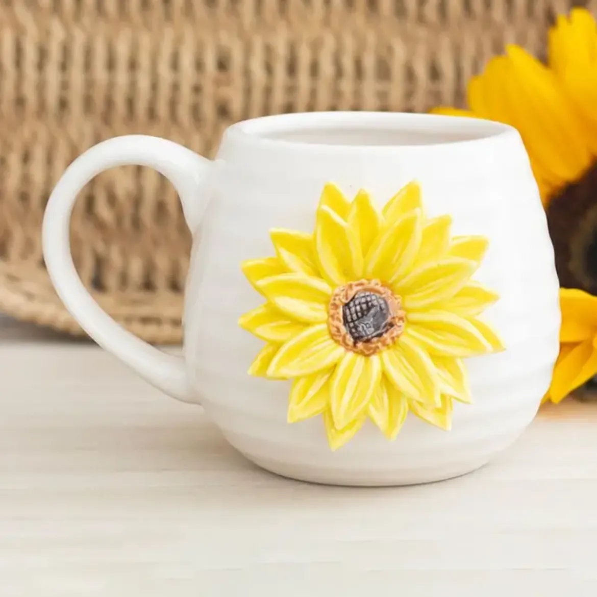 Mug Rond Tournesol 3D - Hello Sunshine
