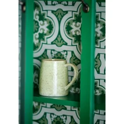 Mug Winnie Multicolore - Grès - Vert et Beige
