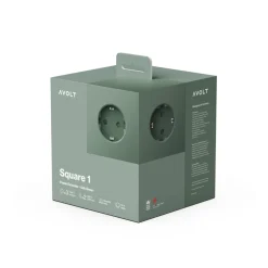 Multiprise square 1 avec USB-C 30W 1,8m - Oak Green