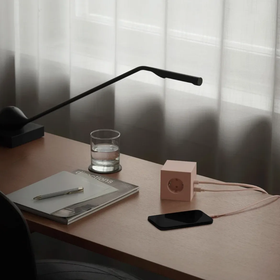 Multiprise square 1 avec USB-C 30W 1,8m - New Pink