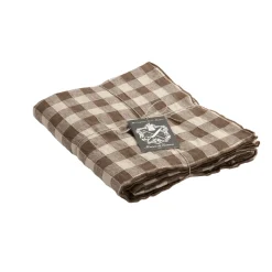 Nappe Bourdon Toile Vichy Vintage - Noisette/Bourdon Noisette