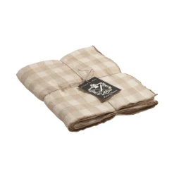 Nappe Bourdon Toile Vichy Vintage - Crème/Bourdon Crème