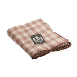 Nappe Bourdon Toile Vichy Vintage - Bois de Rose/Bourdon Bois de Rose