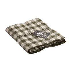 Nappe Bourdon Toile Vichy Vintage - Laurier/Bourdon Laurier