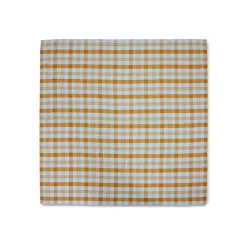 Nappe Vida Carreaux - Amber/Blue 180x180 cm