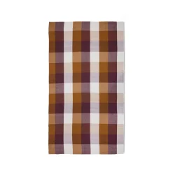 Nappe Vida Carreaux - Amber/Burgundy 140x220 cm