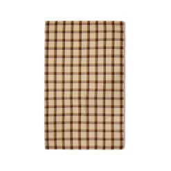 Nappe Vida Carreaux - Chestnut/Cream 140x220 cm