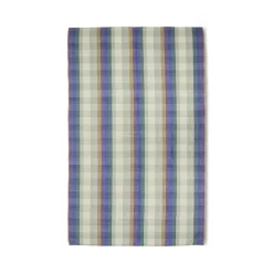 Nappe Vida Carreaux - Mint/Cobalt 140x220 cm