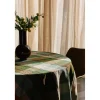Nappe Vida Carreaux - Mint/Olive 140x220 cm