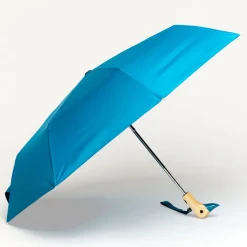 Parapluie à manche Tête de Canard - Bleu Sarcelle