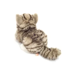 Peluche Chat Gris Rayé allongé