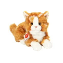 Peluche Chat Roux allongé