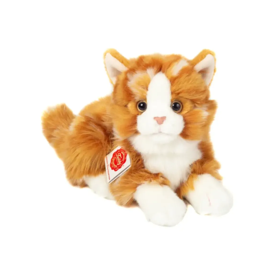 Peluche Chat Roux allongé
