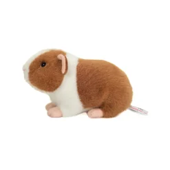 Peluche Cochon d'Inde Brun Clair et Blanc