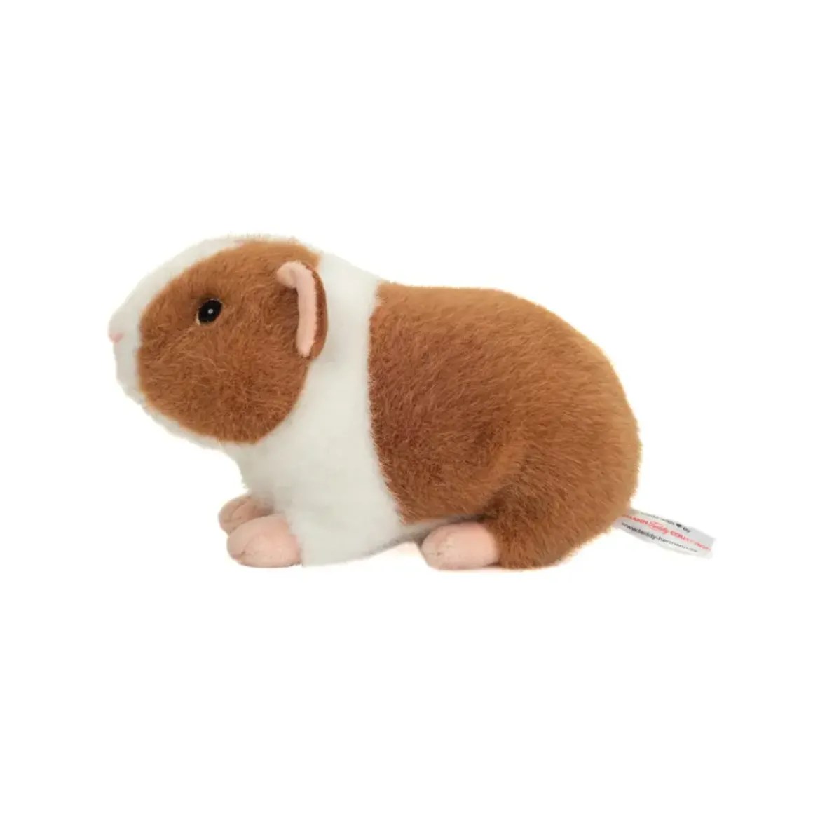 Peluche Cochon d'Inde Brun Clair et Blanc