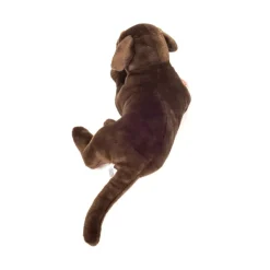 Peluche Labrador Marron Chocolat Couché