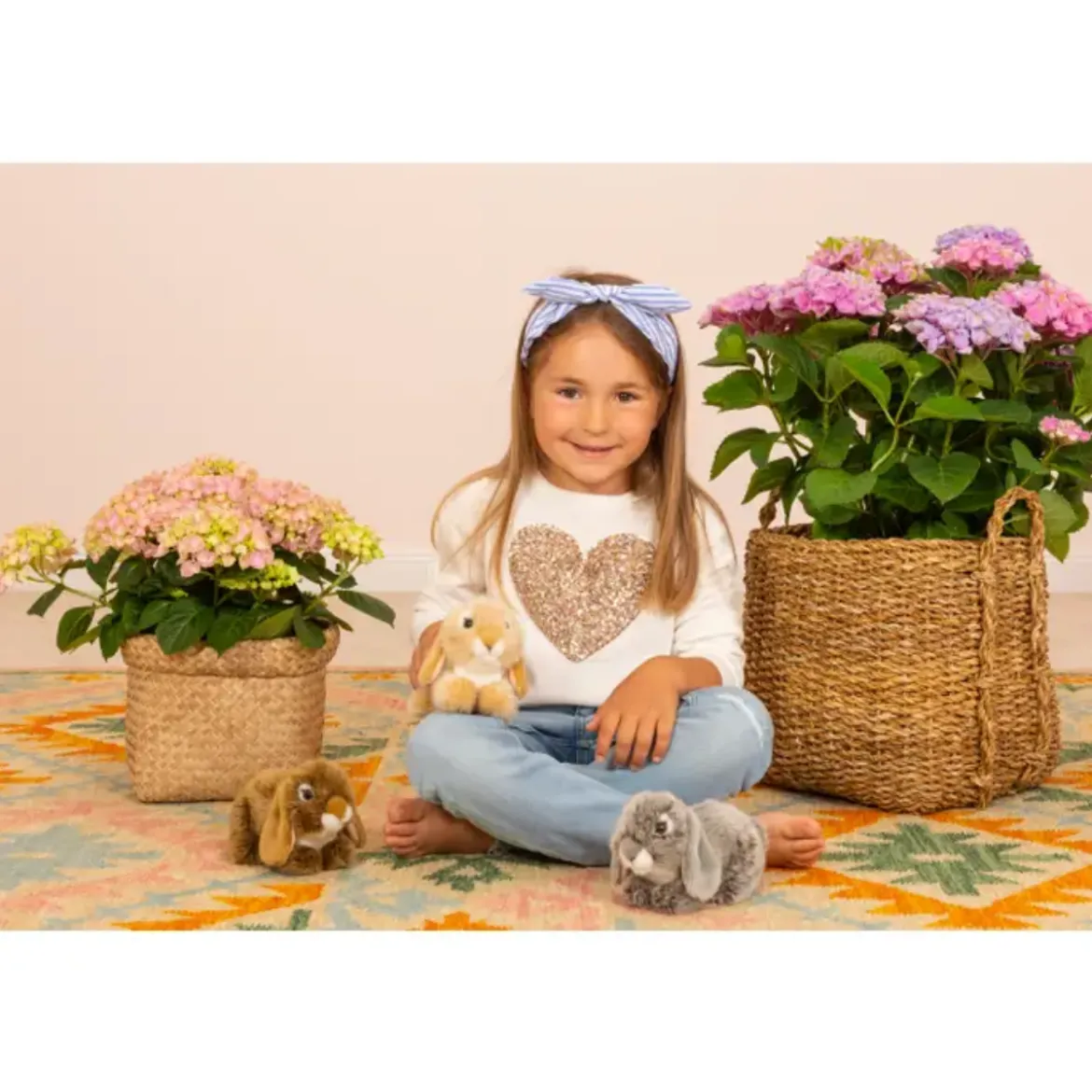 Peluche Lapin Bélier Gris
