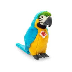 Peluche Perroquet Ara jaune et bleu