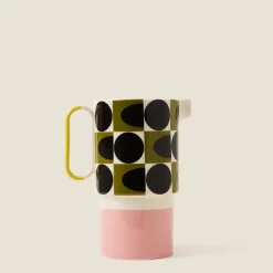 Pichet Carré Ovale à Pois Rose 1,5L - Orla Kiely