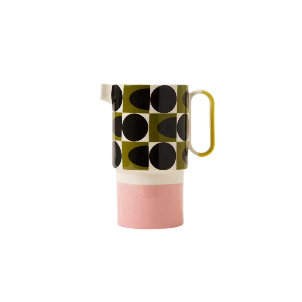 Pichet Carré Ovale à Pois Rose 1,5L - Orla Kiely