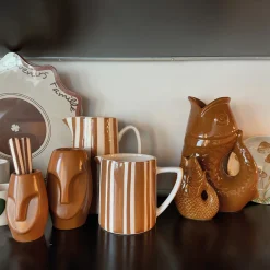 Pichet Rayure Marron